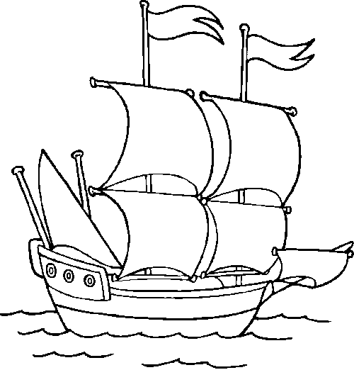 la nina ship coloring pages - photo #36